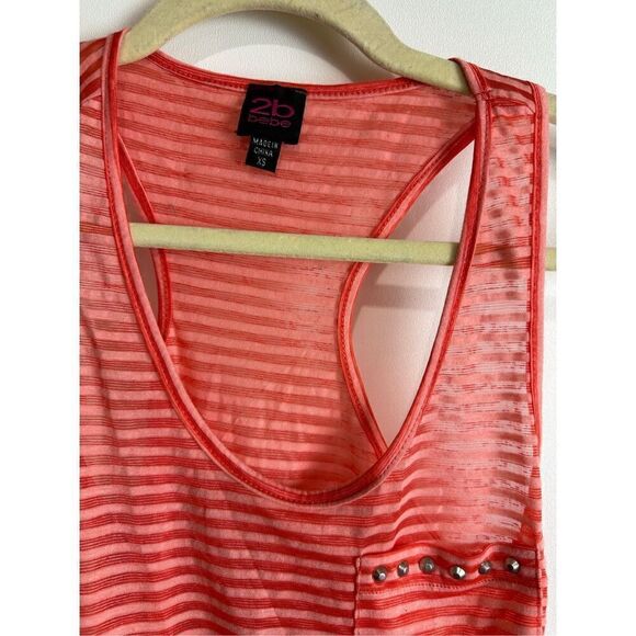 2b Bebe racerback top - Picture 3 of 8
